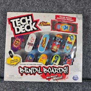 Tech Deck Bendy Boards 10 Piece Collectible Fingerboard Eraser Set Exclusive